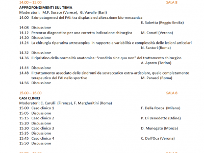 9/11/2018 Relatore al Congresso della Società Italiana di Ortopedia (SIOT) di Bari